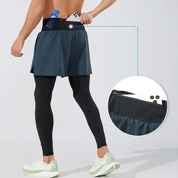 Autumn Men's Quick-Drying Training Pants for Marathon Track and Field Sports-Fitness Yoga Running Tights for Gym Use-Adults