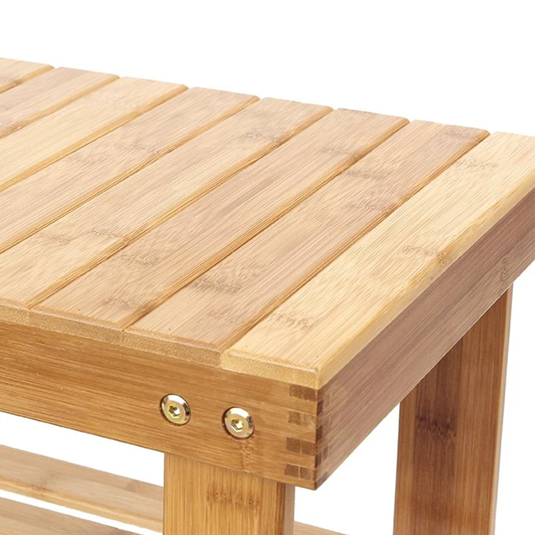 3 уровня бамбука органайзер для хранения держатель пластиковая скамья для сада деревянный шкаф для обуви из скамья