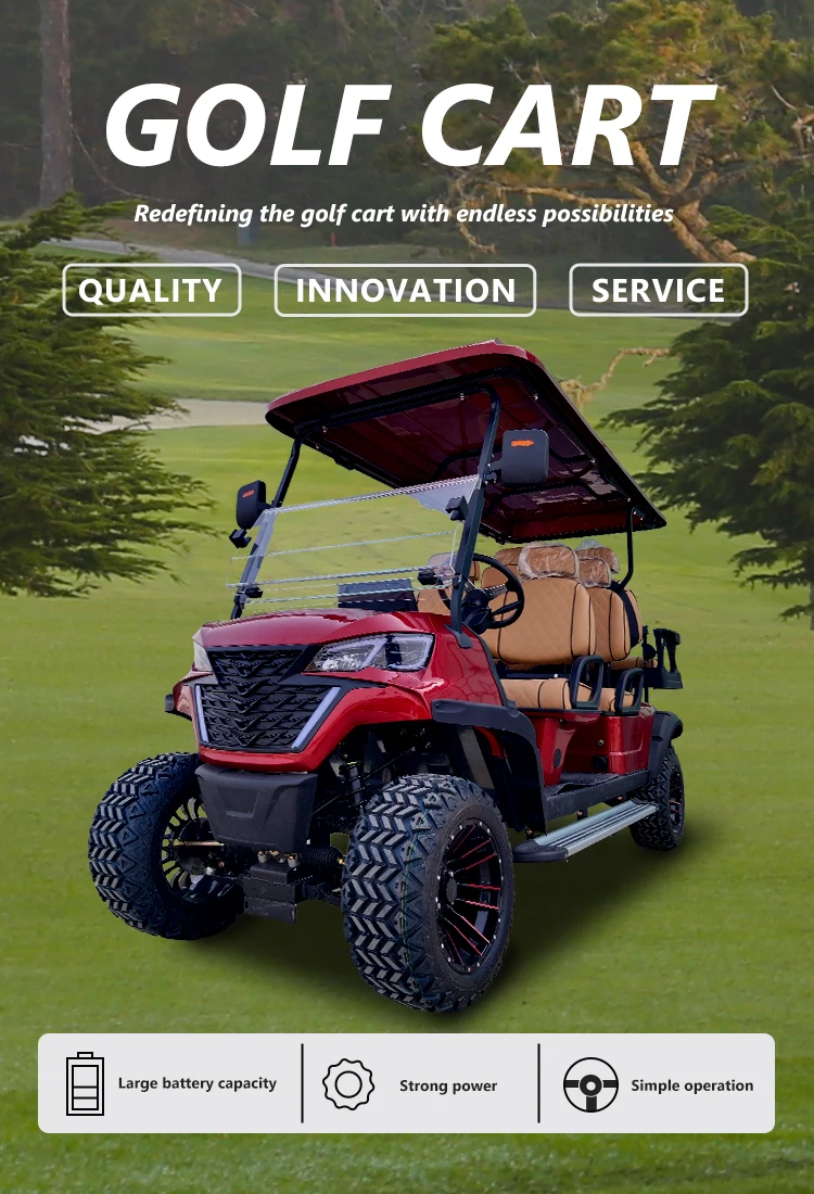 Electric Utility Carts 2+4 Passengers Electric Car Street Legal 6 Seater Electric Golf Cart supplier