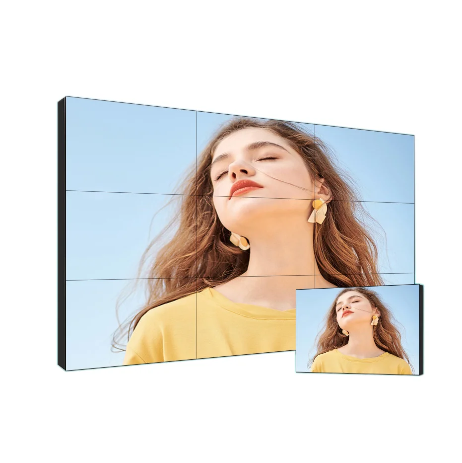 55 Zoll großes SplicingLCD-Panel LD550DUN-THA2 mit hoher Helligkeit, unterstützt 1920 (RGB) * 1080, 700 Nits, 1,8 mm Videowand-LCD-Bildschirm