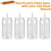 Bicchieri di plastica da 16oz con coperchi trasparenti