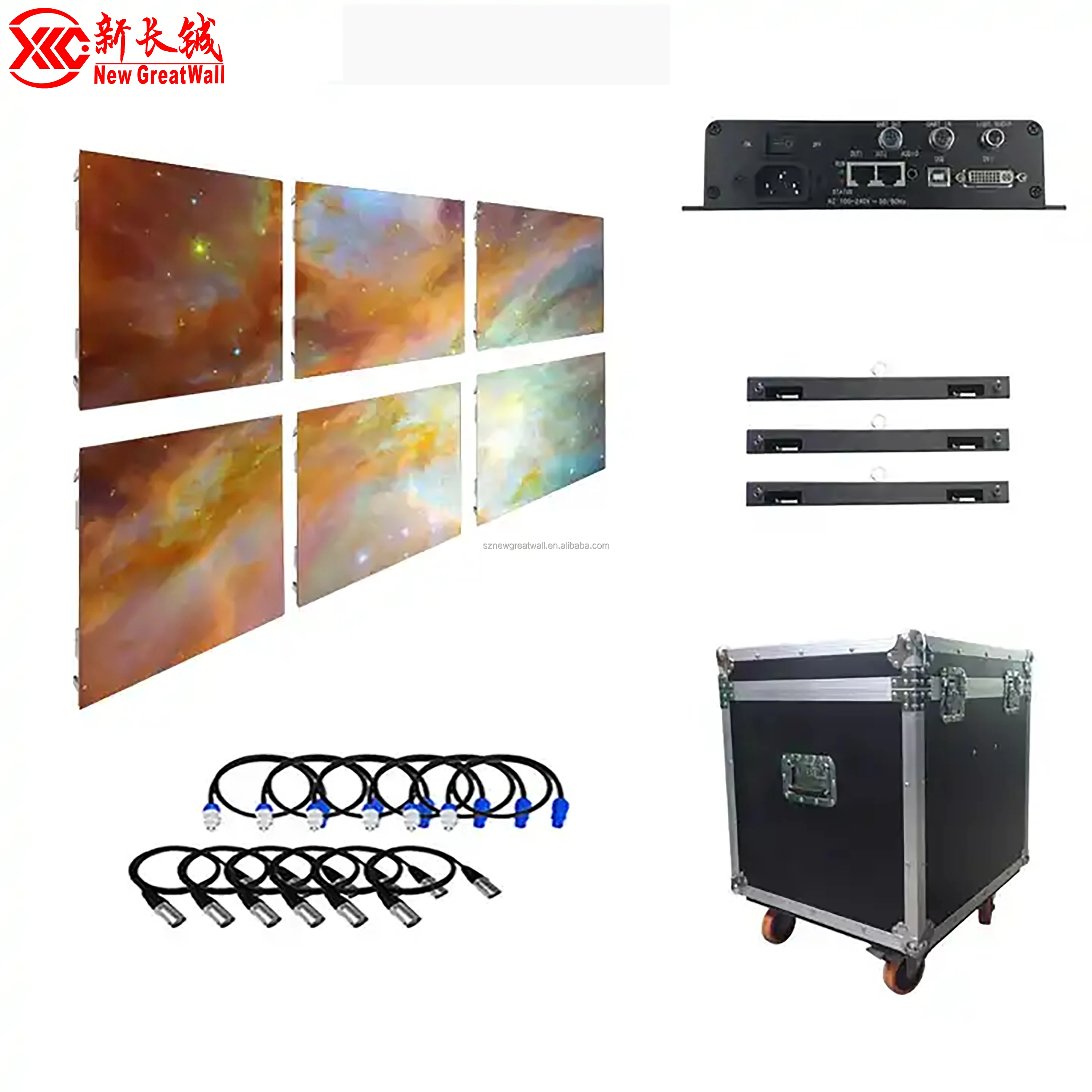 500x500mm Indoor Outdoor Giant Stage Background Led Video Wall P2.6 P2 ...