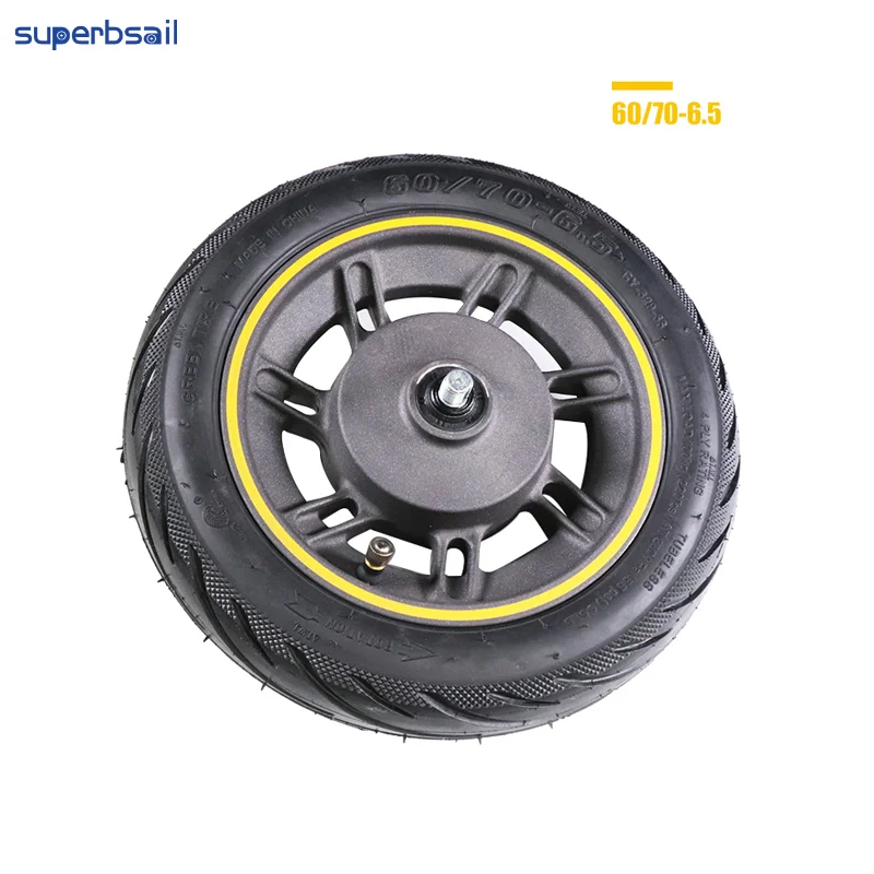 Superbsail Original 60/75-6.5 Front Wheel For Ninebot Max G2 Kickscooter 10inch Wheel Hub With Vacuum Tire Assembly Replacement manufacture