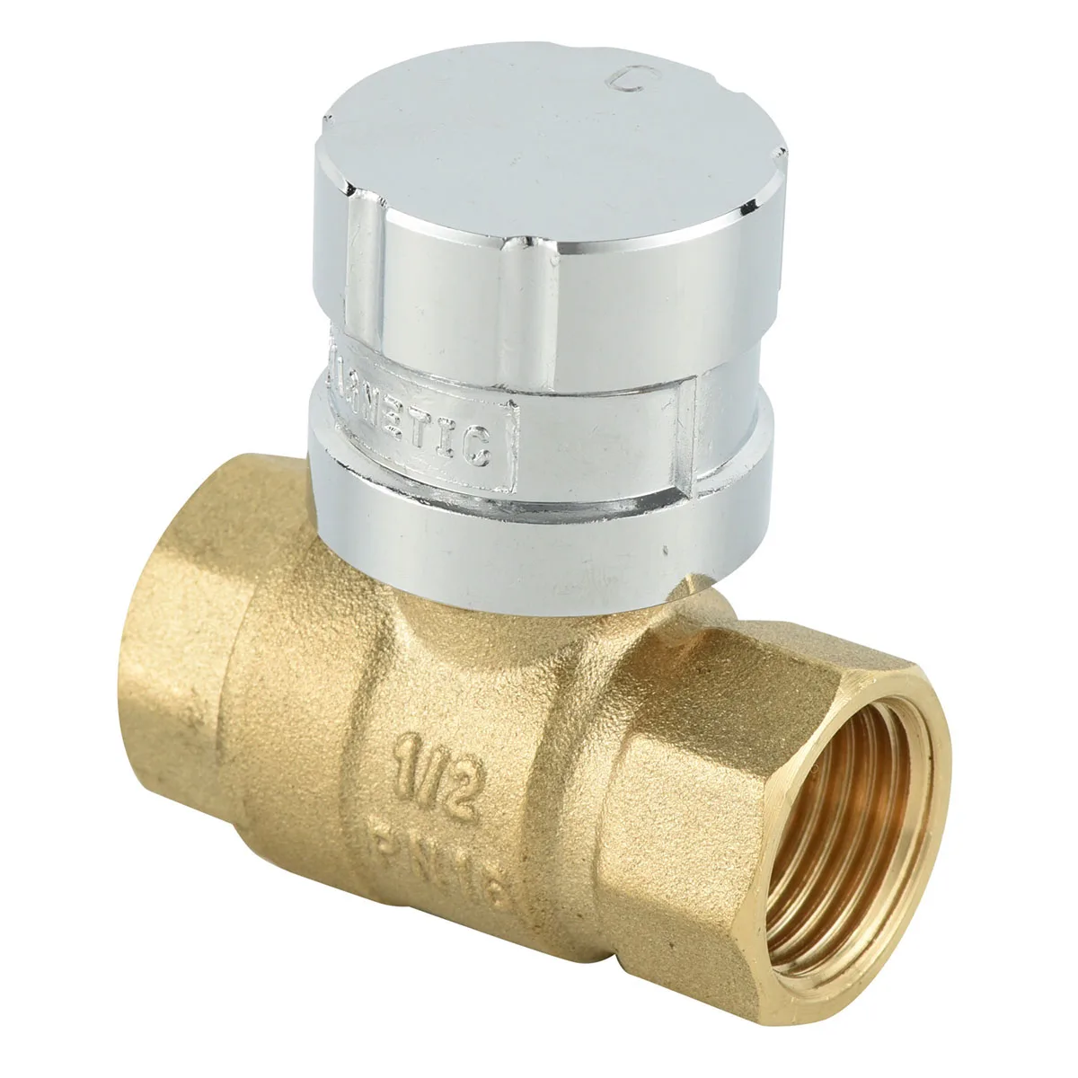BMAG 1/2" to 2" BSPP BSPT NPT Female Thread CW617N Brass Magnetic Lockable Valve for Water Meter