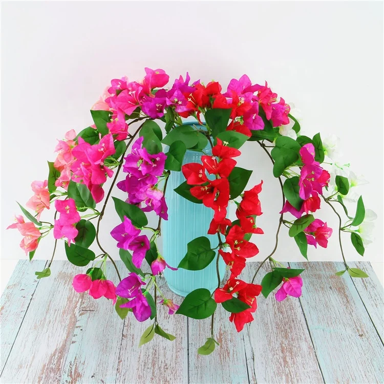 Amazon Hot Sale Silk Flowers Bougainvillea Artificial Flower For Wedding  Home Decor - Buy Artificia Bougainvillea Branch,Decoration Flower,Flowers  For Decoration Wedding Artificial Product on 