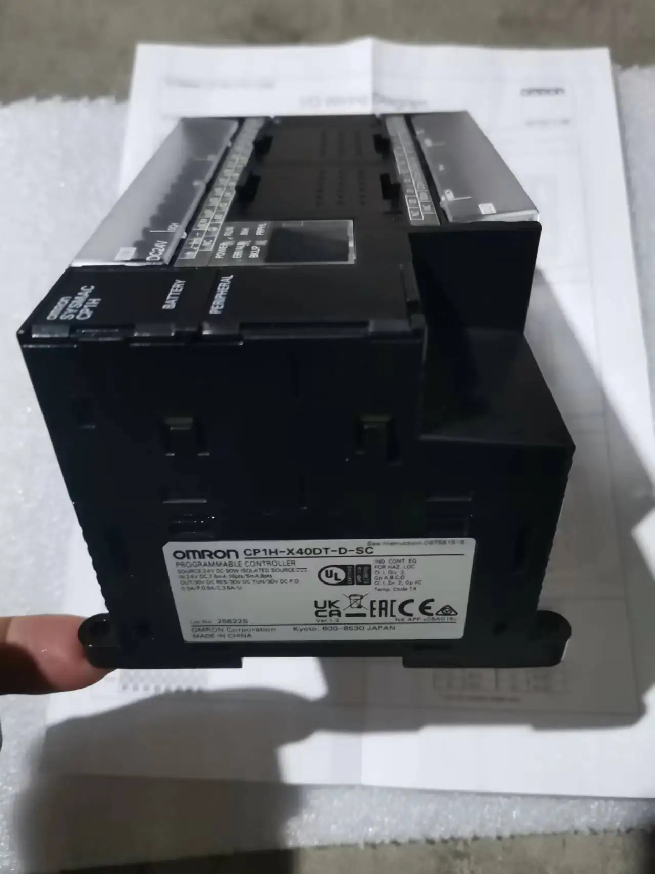 Omron Plc Cp1h Series Plc Cp1h -x40dr-a Cp1h -xa40dr-a Cp1h -x40dt-d ...