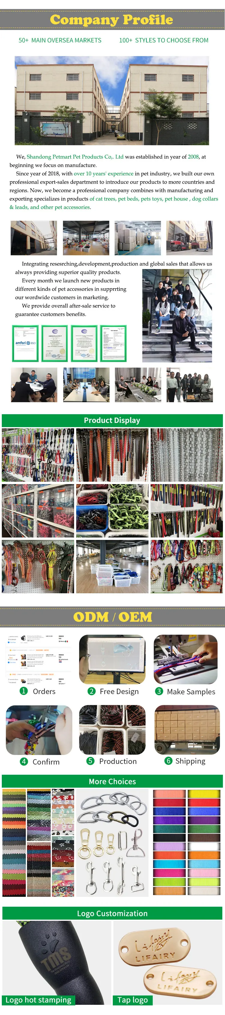 High Quality Tracking Walking Nylon Rope LED Automatic Retractable Dog