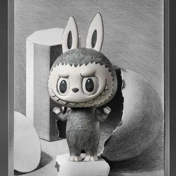 POP MART MEGA LABUBU sketch 400% 35㎝ Pop Mart Mega Labubu Sketch 400 | eBay