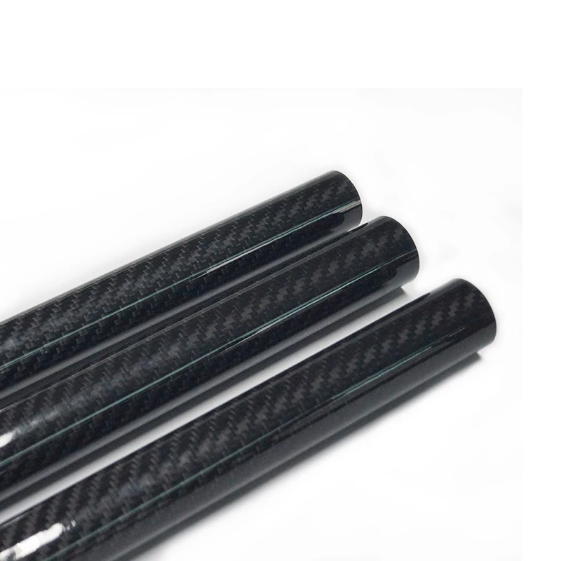 2 Tubes En Fibre De Carbone Brillante 500mm De Long - Diamètres De 6mm à 30mm, Pour Modélisme RC, Drone