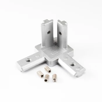 Hidden 3 Way Right Angle 3D Corner Connector Connection Fastener