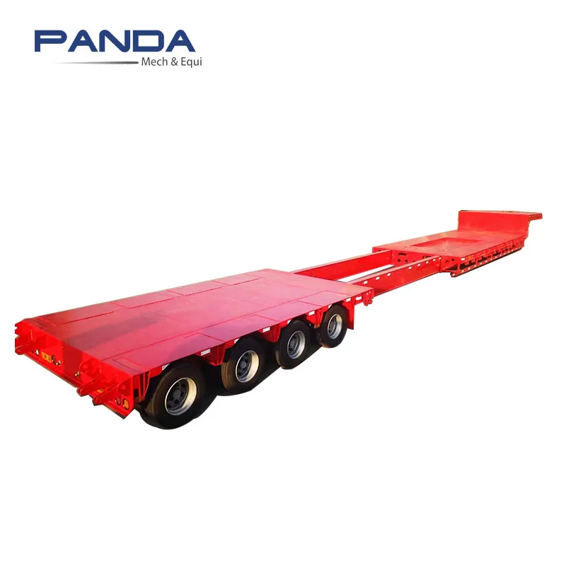 Panda 3 Line 6 Axles Low Bed Semi Trailer - 13m-23m Extendable
