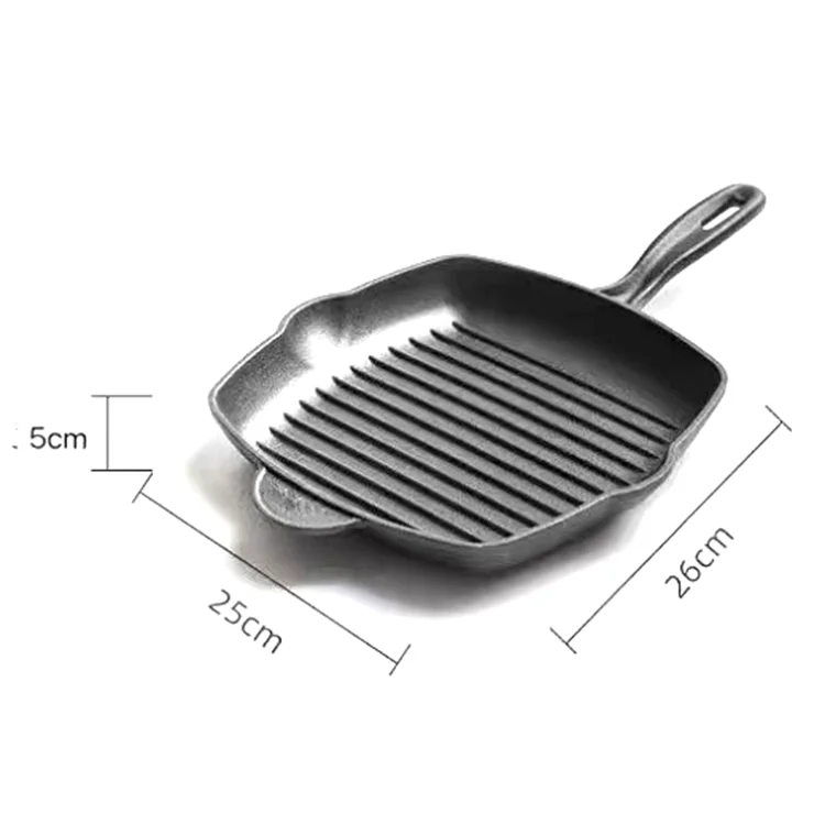 Metal Steak Plate Sizzle Griddle Cast Iron Steak Maker Cast Iron
