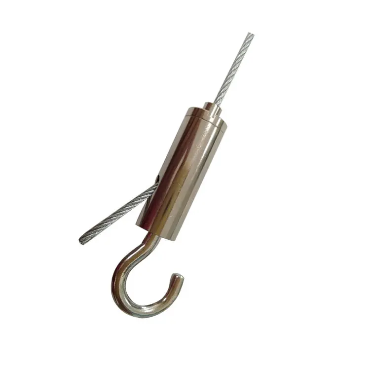 OEM Customized Steel Cable Gripper with Spring Hook Wire Rope Clip Cable Suspension System Clip