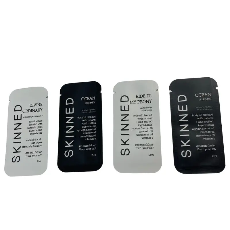 Rainbow Packaging 2ml Small Sample Perfume Bag Heat Sealable Plastic 5ML Sachets Cosmetic Samples Sachet