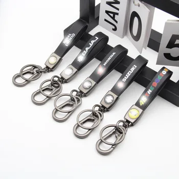 Metal keychains for cars With Logo Present for Man and Woman Leather keychains for cars For Car Brand