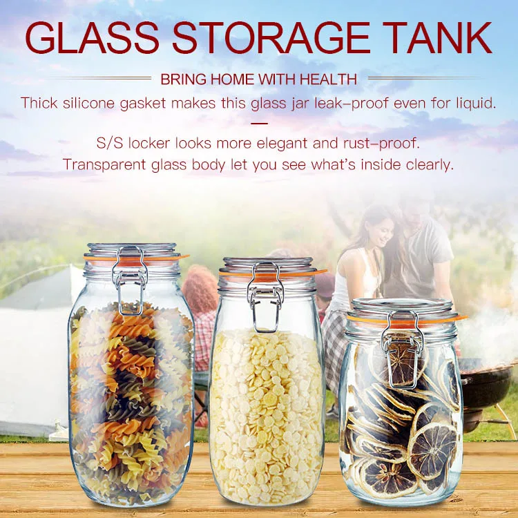 200ml Glass Jar / Airtight Small Glass Container for Food Storage