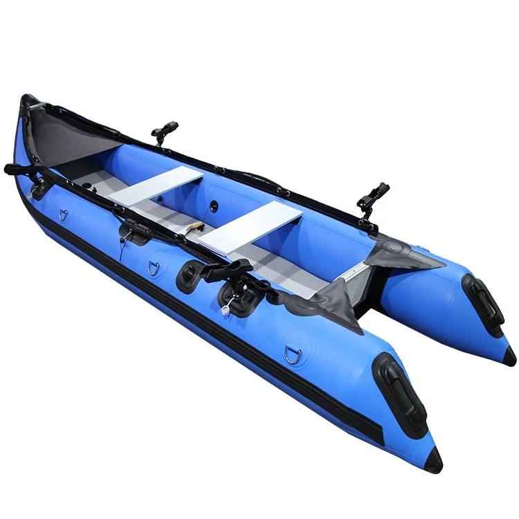 Pensijilan CE Kayak mewah 370 Dinghy Perahu mendayung pvc kembung