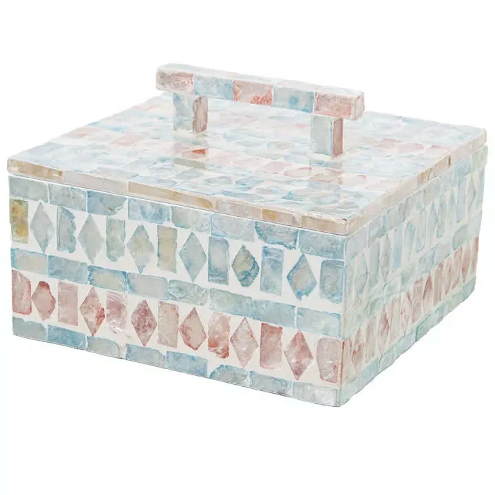 Home Accessories Modern Luxury Mother of Pearl Inlay Decorative Storage Box or Home Decor MOP Box Decoration