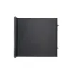 Valla retráctil para mascotas con trompeta, color negro - 78*110cm