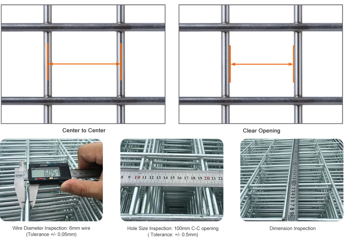 Galvanized Cattle Welded Wire Mesh Panel 4x8ft | 8 10 Gauge 2x2 2x4 PVC ...