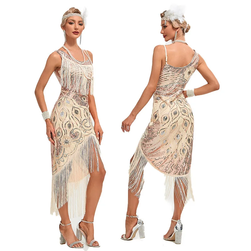 New Downton Abbey Bridesmaid Wedding Guest Homecoming Black Tie Jazzage Flapper Dress 1920s Great Gatsby
