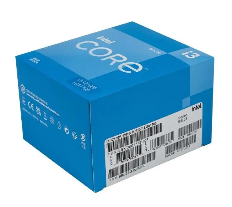 In-tel Core I3-12100F Processor (12M Cache, up to 4.30 GHz