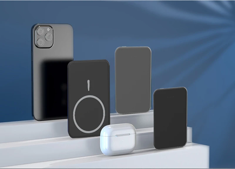 Ultra-slim Magnetic Wireless Mag Power Bank Safe Portable Charger 20W PD Fast Charging Battery Pack Mini Powerbank