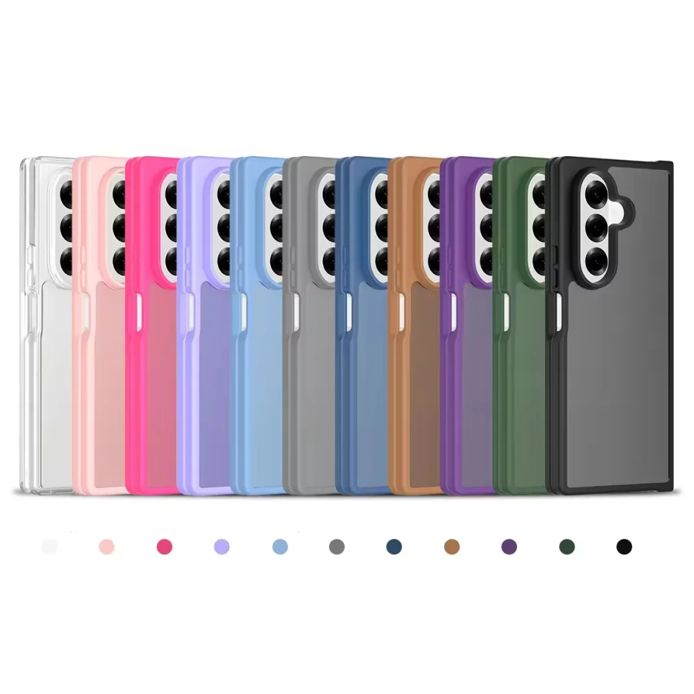 product phone cases for samsung galaxy z fold 7 case tpu pc skin friendly anti yellow shockproof matte magnets-7