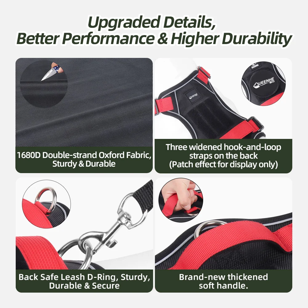 Wholesale Reflective Dog Harnesses Adjustable Breathable Sport Harness - product detail 4