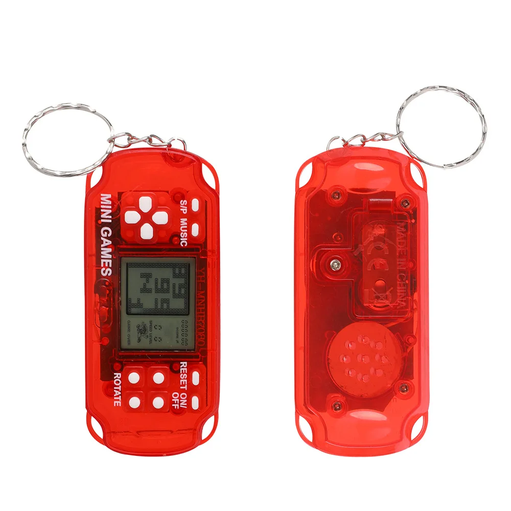 CZT Créative Transparente Petite Machine à Briques Console de Jeu rétro Console de Jeu Portable Puzzle intéressant Pratique pour Transporter des