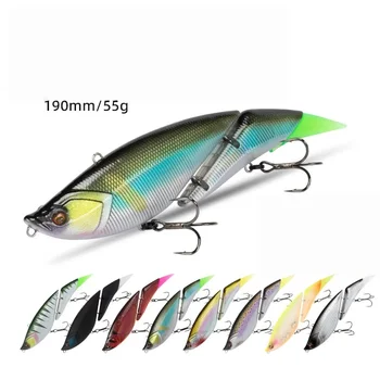 Glutinous Fish Hard Bait Sea Fishing Floating Water Minnow 19cm/55g Double Tail Multi-Tail Fish Lure Bionic – Minnow – view 4