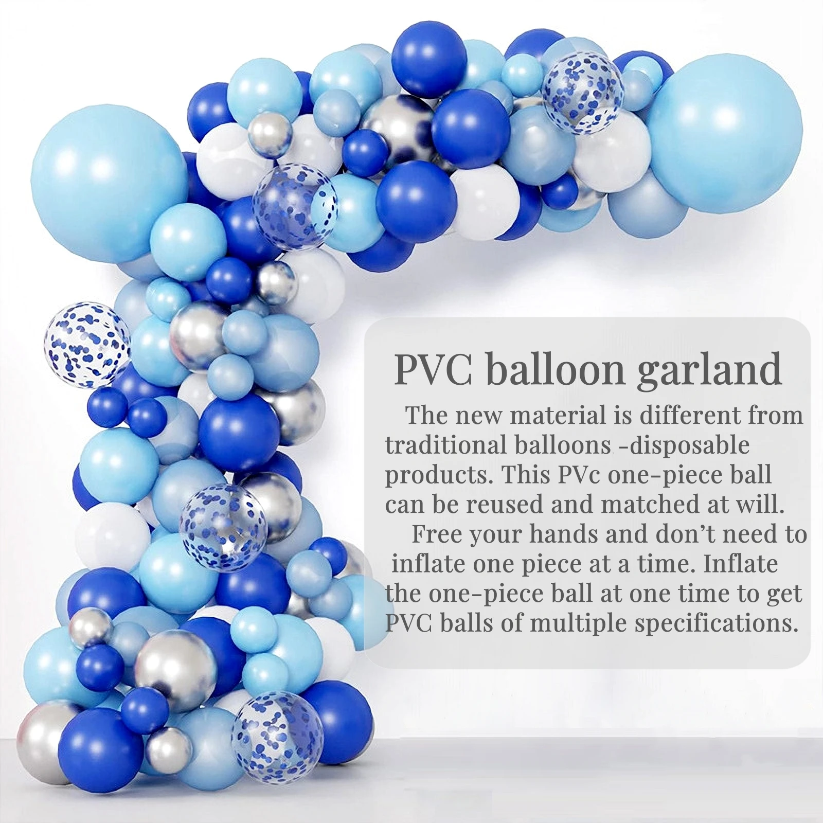 New Material Balloon Garland Arch Set for Festival Birthday Party Decorations Supplies PVC Conjoined Ball