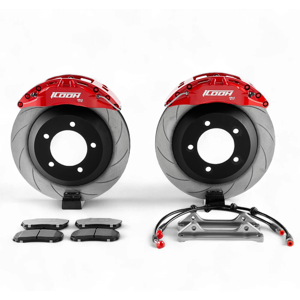Icooh Modified Racing 4 Piston DR4 Big Brake Kits 330 / 345 / 355 / 362MM Rotor Size Brake