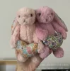 Lapin Cœur Rose Foncé - 18cm