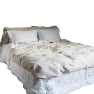 Luxury 100% European Flax Linen Comforter Set Vintage Linen Quilt Cover With Pillowcase