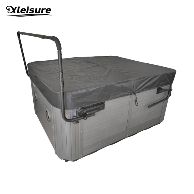 Водонепроницаемая черная квадратная спа-сумка от китайского производителя, ткань Оксфорд, защита для гидромассажной ванны, Европейский дизайн, Пыленепроницаемая для наружного использования