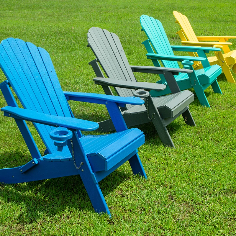 Popular Multi Colors Select HDPE Recycled Plastic Patio Chairs Solid Wooden  Adirondack Chair for Outdoor