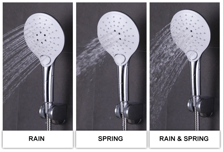 Juego de mezclador de ducha de lluvia oculto montado en la pared con una sola palanca a precio de fábrica