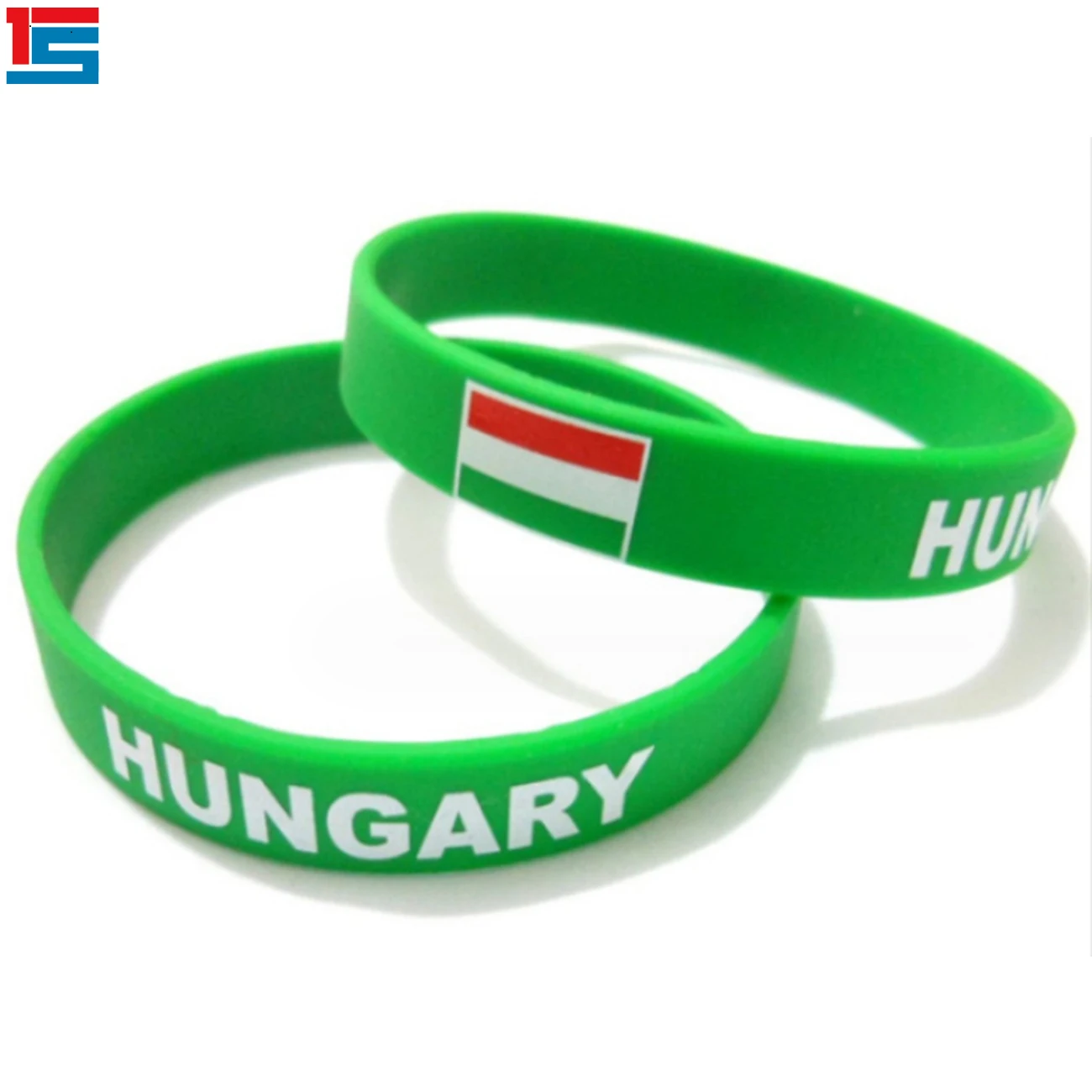 Promotion Custom World Countries Flag Wrist Bands Romania Silicone Bracelets Wrist Band for Sports Team