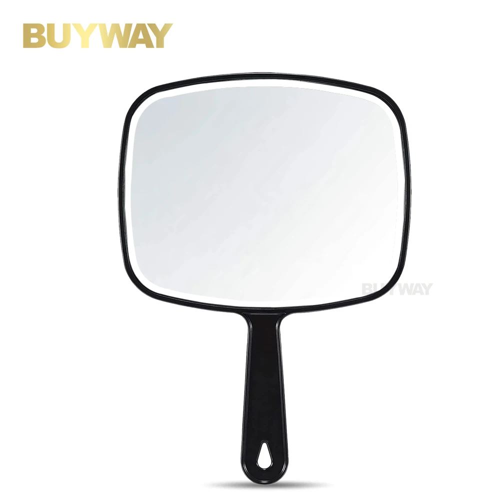 Wholesale Custom logo Large Handheld Makeup Mirror Square Plastic Personalized Pattern Private Pocket Hand Mirror Hot Sales