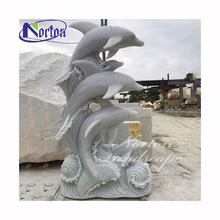 卸売カスタム石彫刻大理石イルカ像彫刻プール用| Alibaba.com