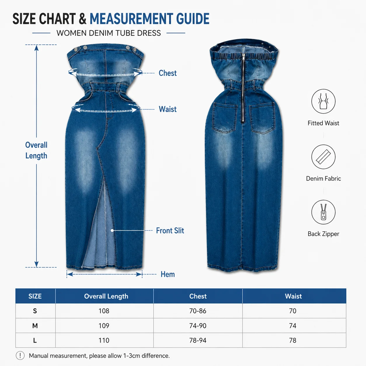 Size measurements