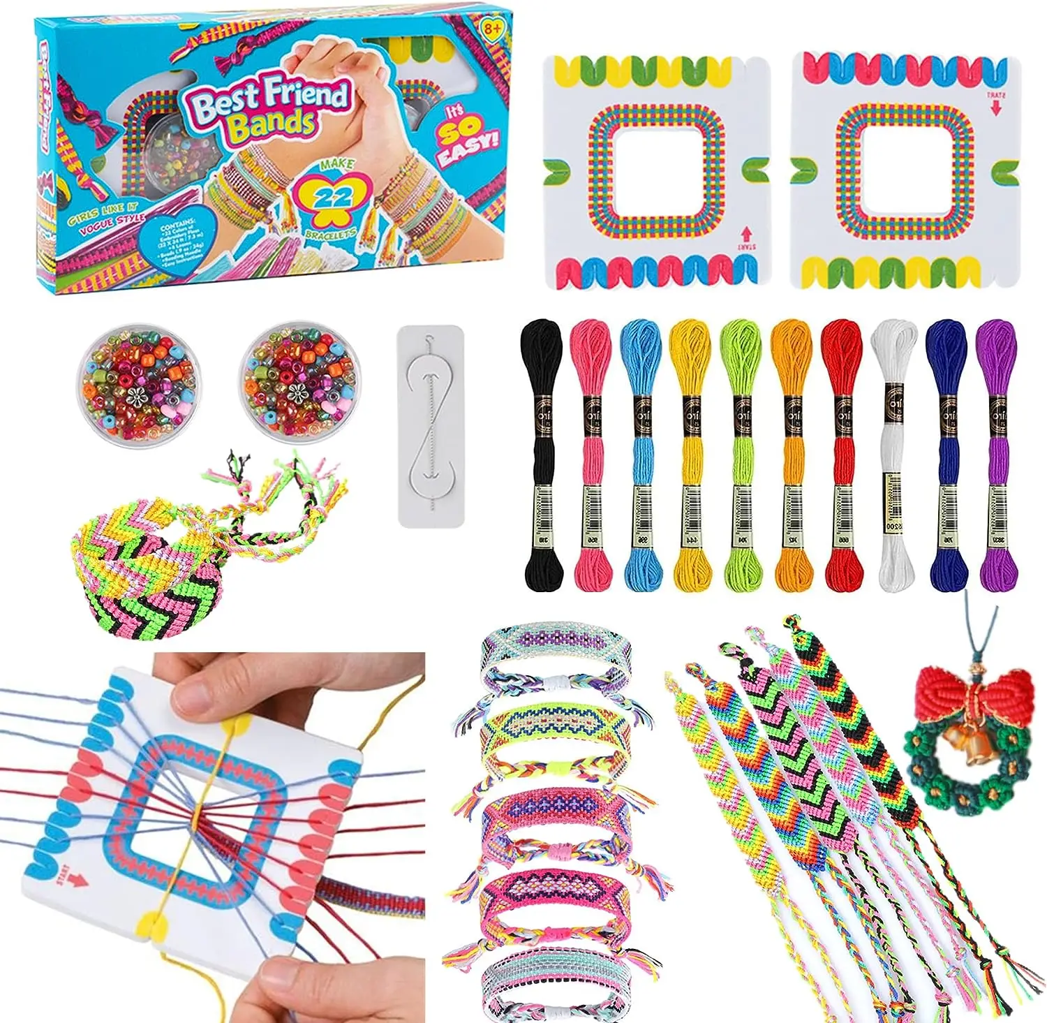 Friendship Bracelet Making Kit Toys Diy Jewelry Making Set Toy For Kids