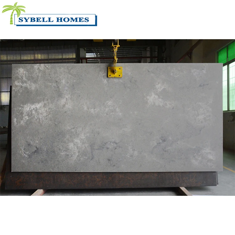 Artificial Stone Grey Quartz Cement Kitchen Countertop Polished Concrete Countertops Worktop
