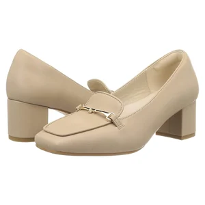 Factory Direct 100% Genuine Leather Women's High-Heeled Shoes Slip-On Closure Breathable Design for Summer and Autumn