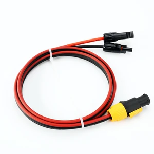 Solar Charge Cable PowerCON to Solar Male Female Connector Extension Wire for Battery Pack, Portable Power Station