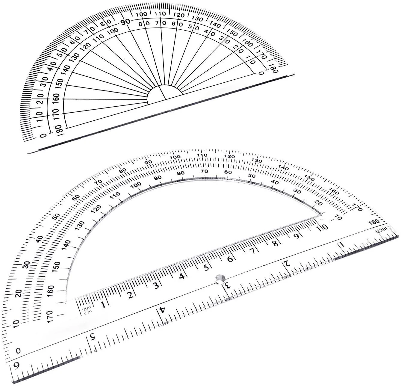 LA HUATE Set Di Geometria 8 Pezzi In Custodia Metallica | Bussola, Righelli, Goniometro E Matita, Per Scuola E Disegno, Rosa