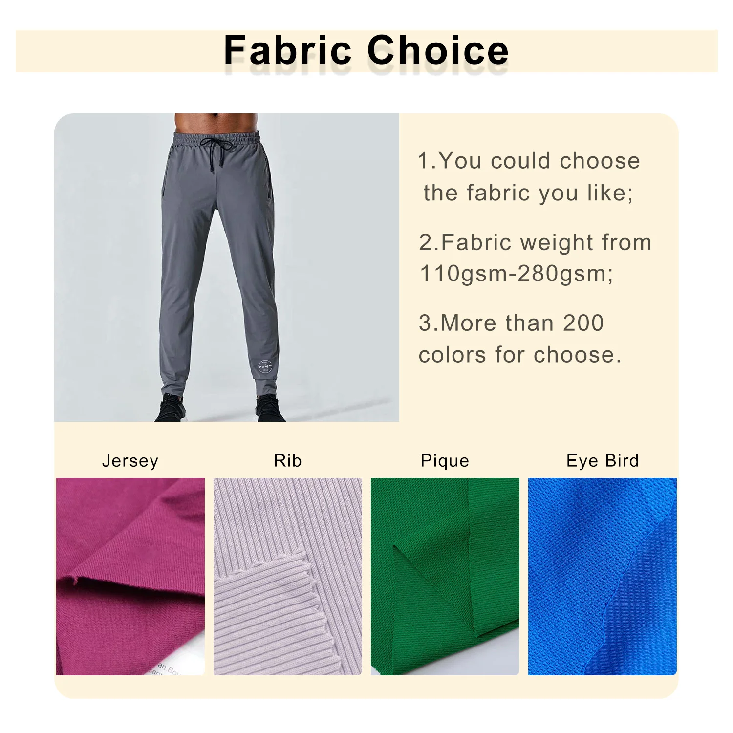 Men Sweatpants Quick Dry Polyester Regular Fit Running Jogger Pants Plus Size Fitness Gym Wear With Zipper Pocket