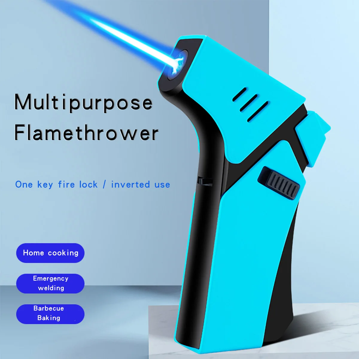 Wholesale Factory Custom Logo Multifunctional Windproof Kitchen BBQ Stove Refillable Mini Butane Jet Torch Lighters