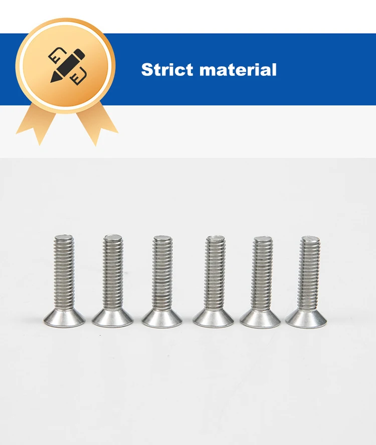 304 Stainless Steal Flat Head Ss304 Phillips Head Cross Countersink ...